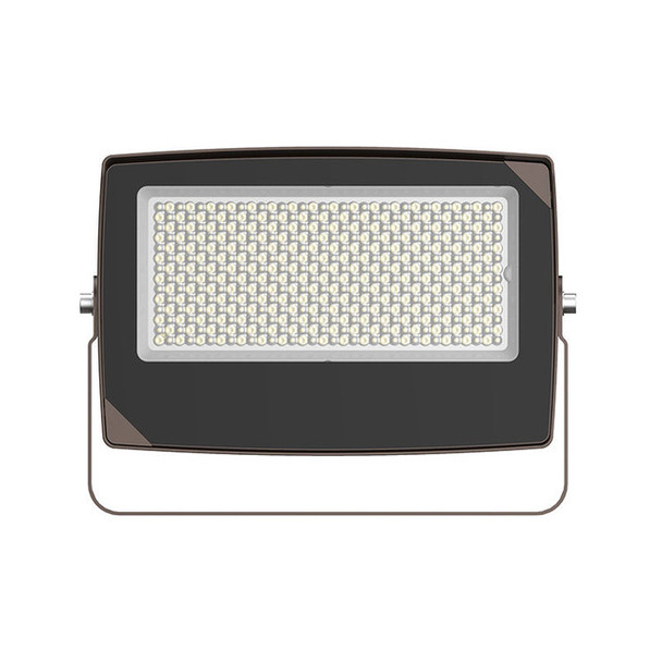 Signature Maximum-Feature Round-Back Flood Light, U Bracket, Full Control Beam Angle, CCT, Watts, Photocell, Bronze