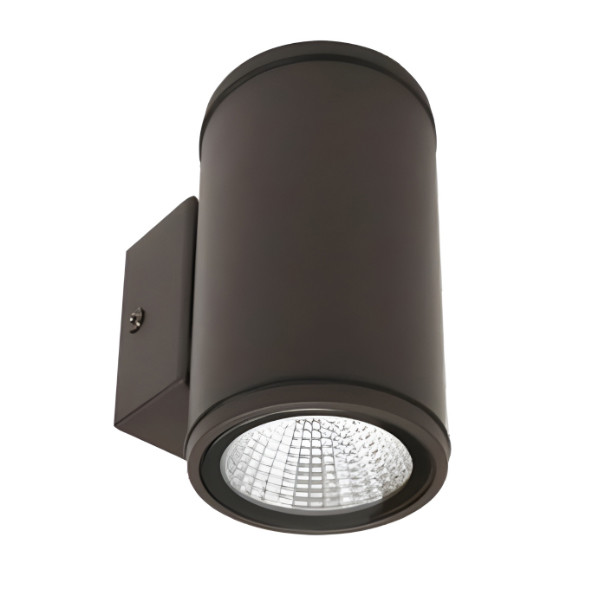 2in LED Wall Cylinders, 25° Beam Angle, 5W, 500 Lumens, Selectable CCT, Black