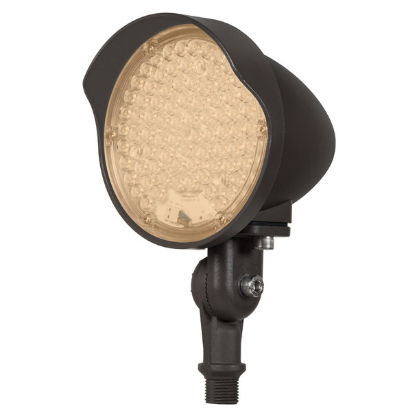 Landscape Flood Light, 8W/12W/16W/20W, 3000K/4000K/5000K, Dark Bronze, Knuckle Mount, Photocell