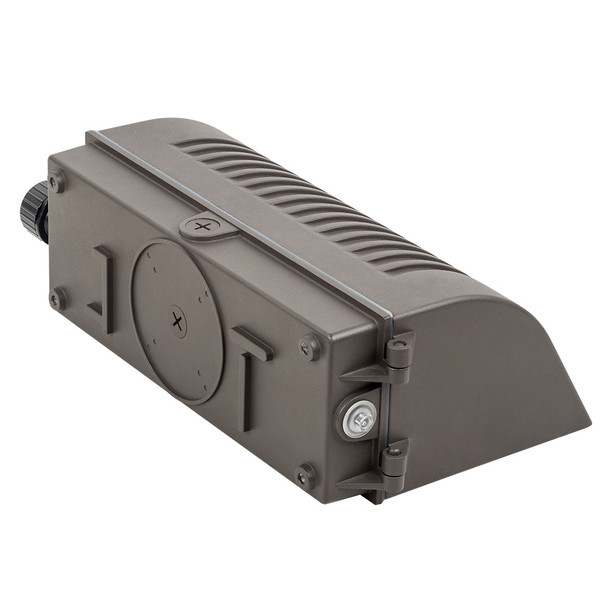 LED Full Cut-Off Wall Pack, 70W, 120-277V, 5000K, Dark Bronze, Photocell