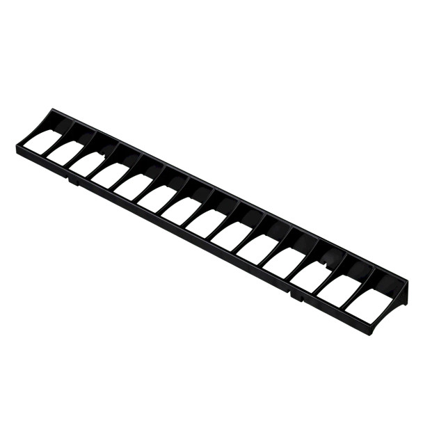 Black optical-grade PVC visor, 1ft