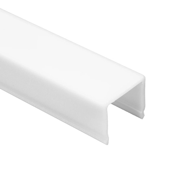 Turbo Aluminum Extrusion, 1M Square Frosted Acrylic Lens