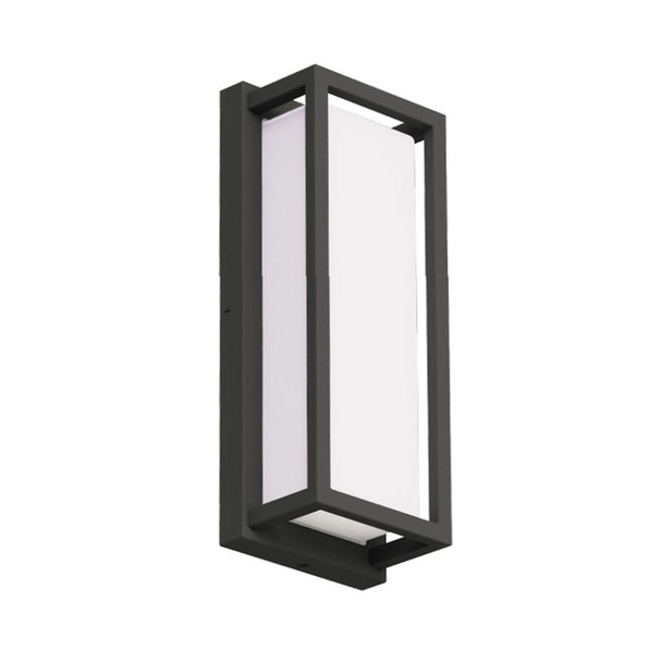 LED Wall Light, RGBW, Matte Black, Wi-Fi & Bluetooth Enabled