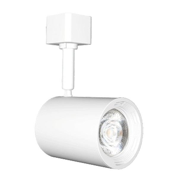 ATOM Series Canopy Mount, 2700K, 3000K, 3500K, or 4000K, Canopy Mount Track Adapter, 6.5W, 90 CRI, 120V Dimmable, White/ Black Finish