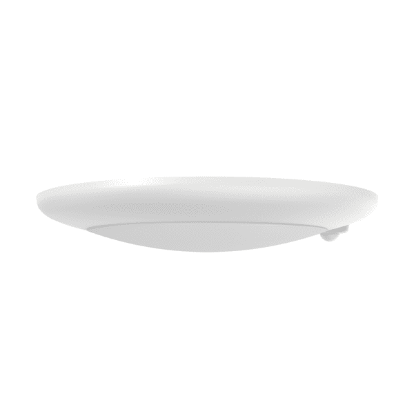 6" Round Surface Mount Fixture, PIR Sensor, 15W, 5CCT, R90, White Trim