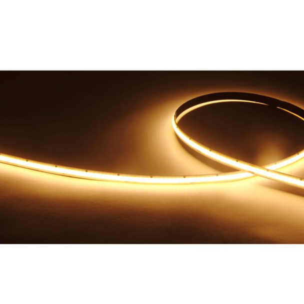 COB LED Tape Light, 24V, 3W/ft, 8mm, CRI90+, IP20, 100FT