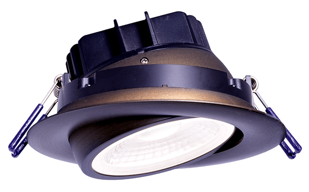 4" Eyeball Round Recessed Gimbal LED High Output, Oil Rubbed Bronze, Adjustable, Air-Tight, 15W