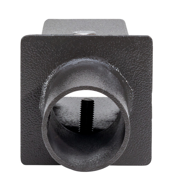 Square Single Pole to Tenon Adapter, Pole Tenon Size 3", Bronze Finish
