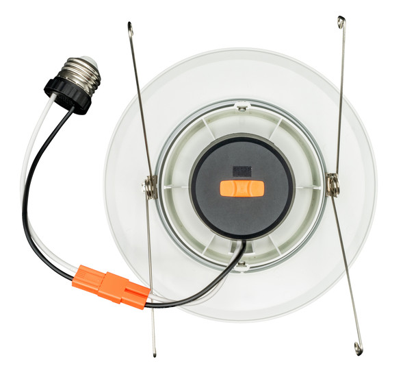 6" Performance LED Recessed Retrofit Downlight, CCT Selectable, Gimbal Trim, White Finish
