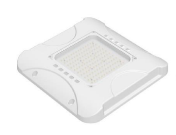 Gas Station Canopy Light, 150W, 4000K, White, 120-277VAC