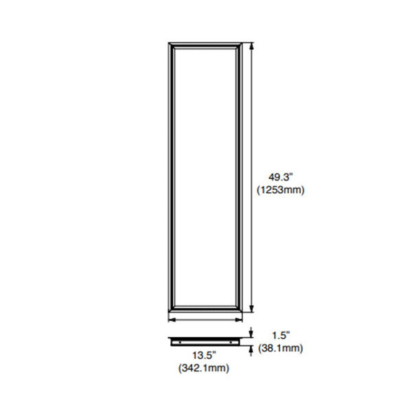 Flange Kit, 1'x4' Troffer or Panel