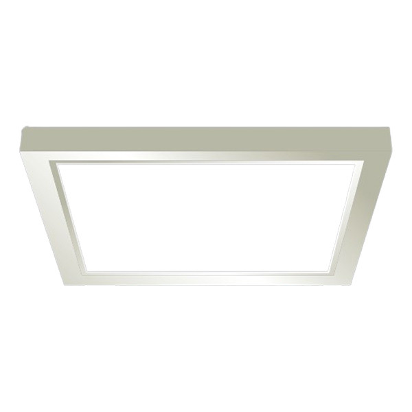 Square Trim Ring, Surface Mount, 12 Inch, Brushed Nickel Finish