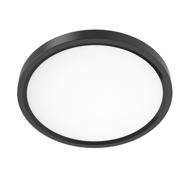 LED Flat Panel, 11.9" x 0.79", 5CCT, Black Finish