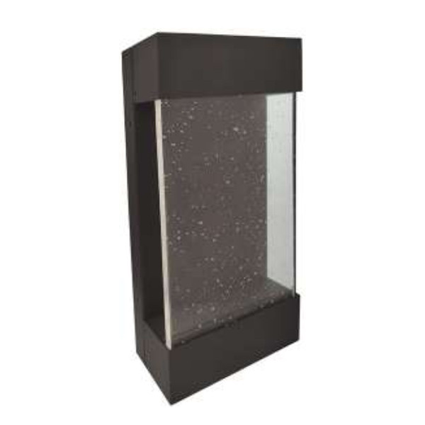 Seeded Glass Wall Sconce, 3CCT, 12W, 1200LM, 30K/40K/50K, 12in, Oil-Rubbed Bronze