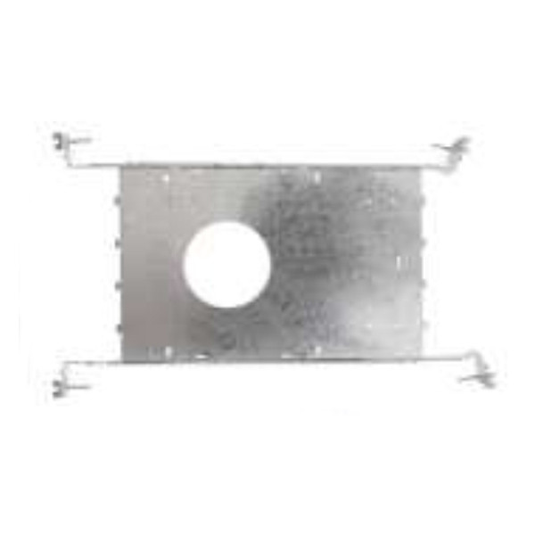 New Construction Recessed Mounting Plate with 4” Hole and Adjustable Hanger Bars