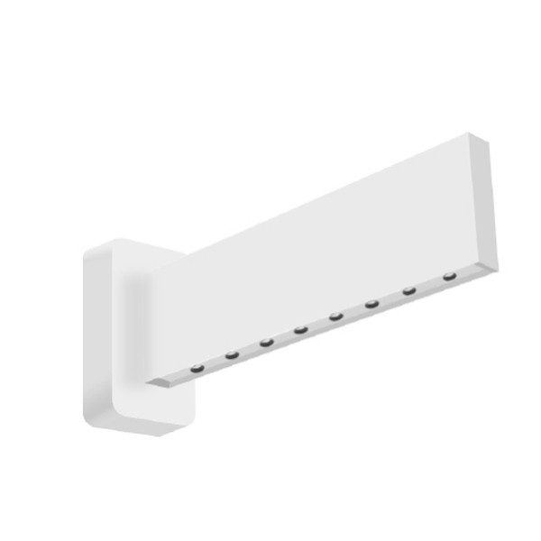 Architectural 0.7" Slim Up & Down Wall Sconce, 36° Aperture Optics, CCT Selectable, 20W, 24", White