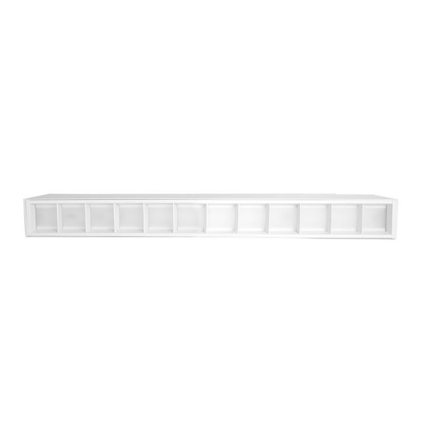 SCX Series, 1FT, 10W, Multi-CCT, Dimmable, Louver Lens, White