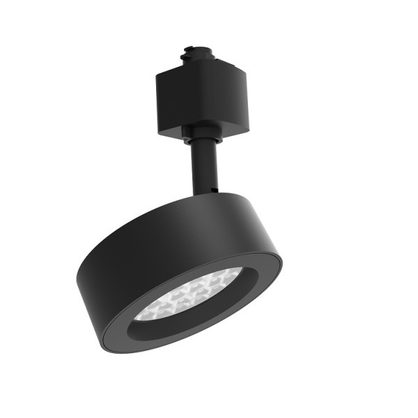 Track Puck Lights, Power and CCT Adjustable, 120V, 20° Beam Angle, 8W/12W/15W, 90LM/W, 2700K/3000K/3500K/4000K/5000K, Black or White Finish