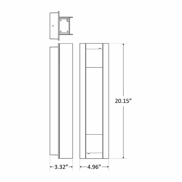 5W LED Wall Sconce, 3000K, Bronze