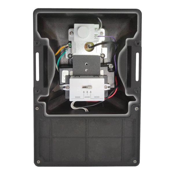 Mini Wall Pack, 1st Generation, 8W | 12W | 15W, Kelvin Adjustable (3000K, 4000K, 5000K), Bronze or White Finish