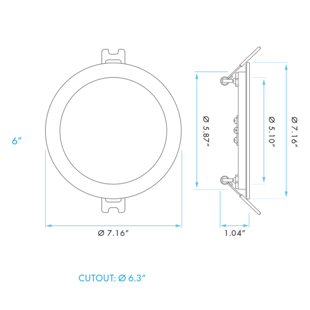 Smart Mini Panel, 6", Round, RGB + Tunable White