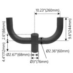 Bullhorn Twin Bracket, Twin Spoke, Bronze
