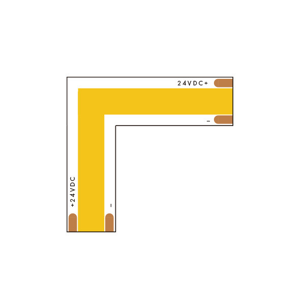 COB Tape Light, 4000K Cool White, 4W/FT, IP20, 24V, 16.4FT Reel