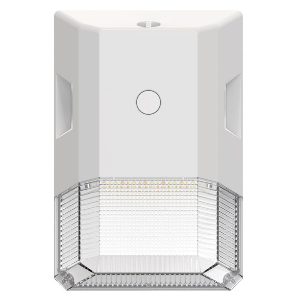 LED Multi Watt Multi CCT Mini Wall Pack Light, 8/15/25W, 3000K/4000K/5000K, White