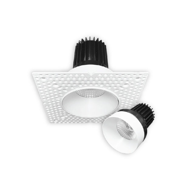 LED Spotlight-Canless, Push and Lock Trimless, 3", CCT Selectable, Black Finish, 60º