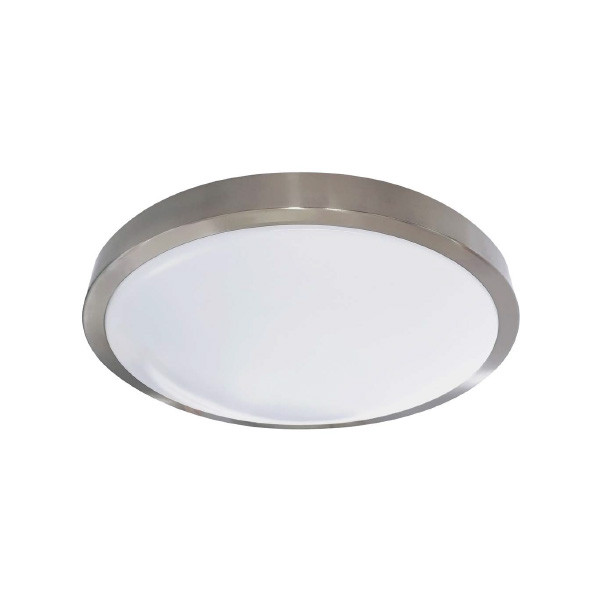 Round Ceiling Mount, 14", Brushed Nickel, 3000K