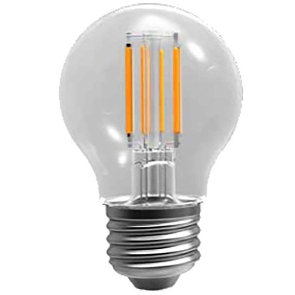 LED Filament Bulb G16.5, 60WE, 4W, 2700K, E26 Base