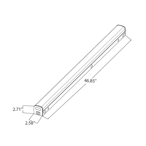 4 Foot Strip Light, Multi Wattage (22/28/36/44W), Multi CCT (3500K/4000K/5000K), Emergency Battery
