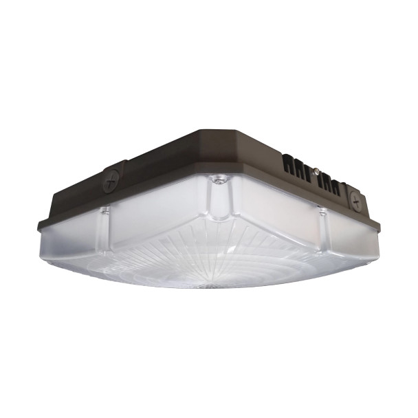 Viewpoint Medium Canopy, 9,000/11,000/14,000 Lumen Select, Diffuse Medium Lens, 30K/40K/50K Selectable, Bronze Finish