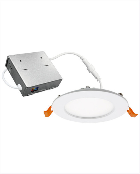 Cyber Tech Lighting LC10RT4-NCBX, 4" LED Slim Can-Less Down Light, 9W, 120VAC, 90CRI, 2700K|3000K|3500K|4000K|5000K, 4 Pack