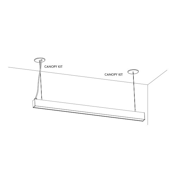 White Canopy Kit, 5ft Power Feed