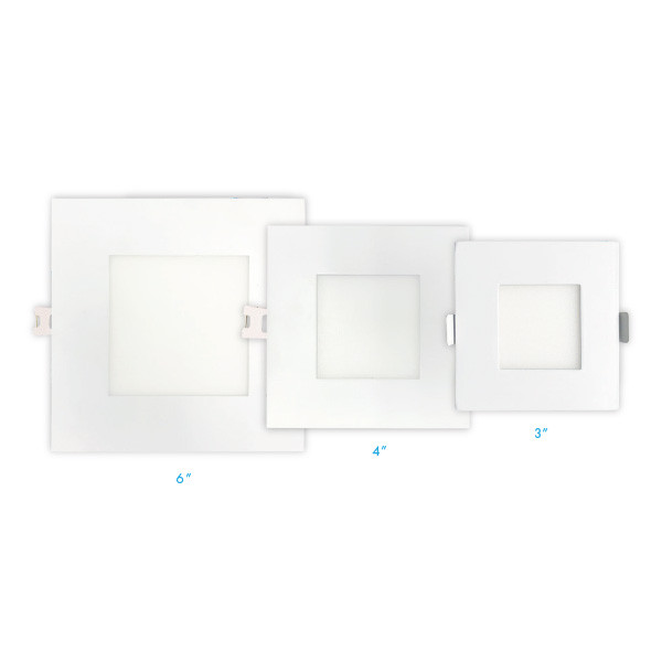 4" Square Trim Replacement, Black, for LT23754~64 Series