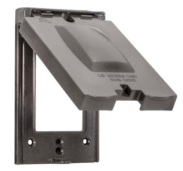 Garvin Industries WC1V12B, Die-Cast Aluminum 10-in-1 Vertical & Horizontal Multi-Use Single Gang Cover, Bronze