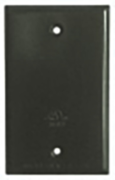 Garvin Industries WC1BB, Die-Cast Aluminum Single Gang Blank Cover, Bronze, 2.77" x 4.54"
