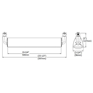 Lum-Tech Lighting L519L, 120V, 62W, Selectable CCT 2700K|3000K|3500K|4000K, 90+ CRI, LED Wall Wash/Flood Track Head