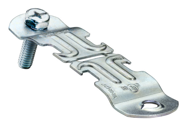 Garvin Industries SK485ITZ Universal One-Piece Strut Clamp, 3" EMT/Rigid, Steel, Zinc Plated