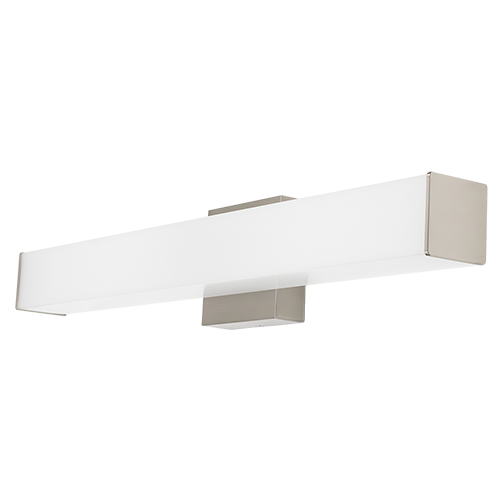 GlobaLux VSL Series LED Square Vanity, 36" Width, 26W, 2600lm, 120V Triac Dimming, 2700K|3000K|3500K|4000K|5000K, 90CRI, Brushed Nickel