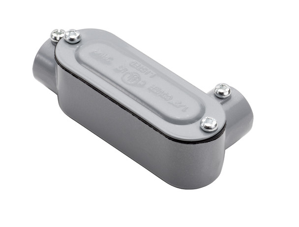 Garvin Industries LR6SSCG, 2" EMT and Rigid Combination Conduit Body, LR Type, With Cover and Gasket, Aluminum