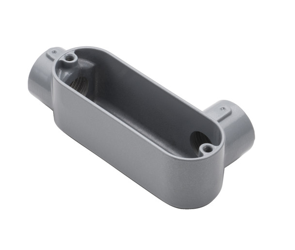 Garvin Industries LR2, 3/4" Threaded LR Type Rigid Conduit Body, Copper-Free Aluminum, Powder Coat Finish