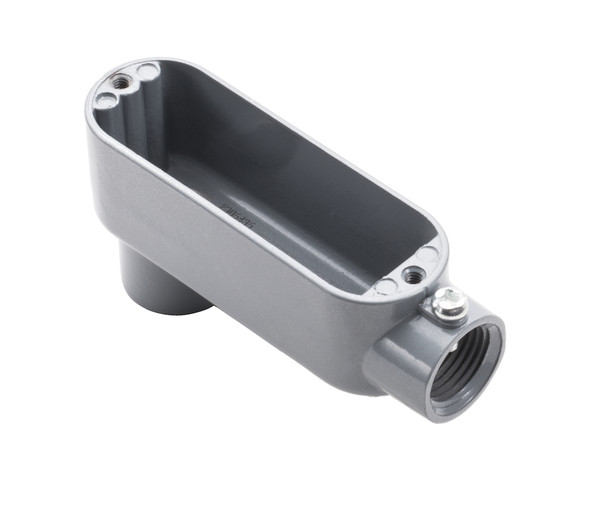 Garvin Industries LB4SS, 1-1/4" LB Type EMT and Rigid Combination Conduit Body, Copper-Free Aluminum, Powder Coat Finish