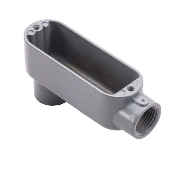 Garvin Industries LB7, 2-1/2" Threaded LB Type Rigid Conduit Body, Copper-Free Aluminum, Powder Coat Finish