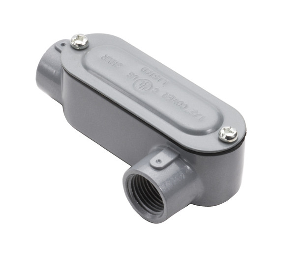 Garvin Industries LL10CG, 4" Rigid Conduit Body, Threaded LL Type, with Cover and Gasket