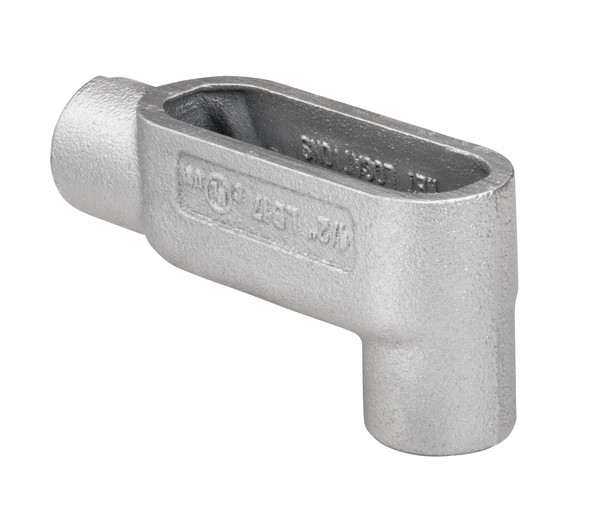 Garvin Industries LB10G7, 4" LB Type Form 7 Rigid Conduit Body, Gray Iron, Zinc Plated, 231 in³ Volume