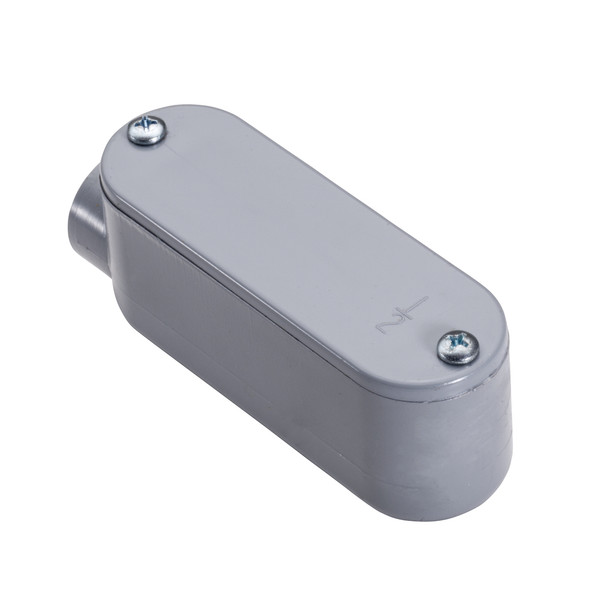 Garvin Industries 1191, 1/2" E Type PVC Conduit Body with Removable Cover, One Hub