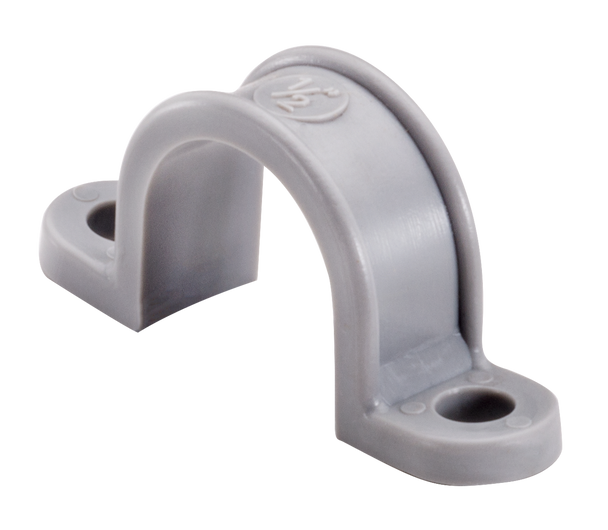 Garvin Industries Two Hole Pipe Strap, 2 Inch, PVC