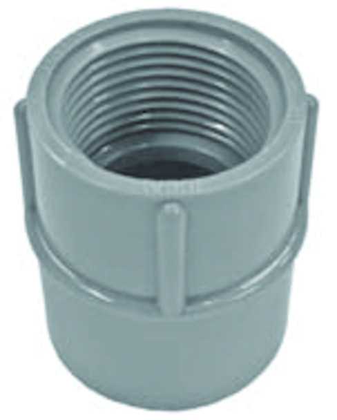 Garvin Industries Female Adapter, 2-1/2 Inch, Threaded x Solvent Weld, PVC